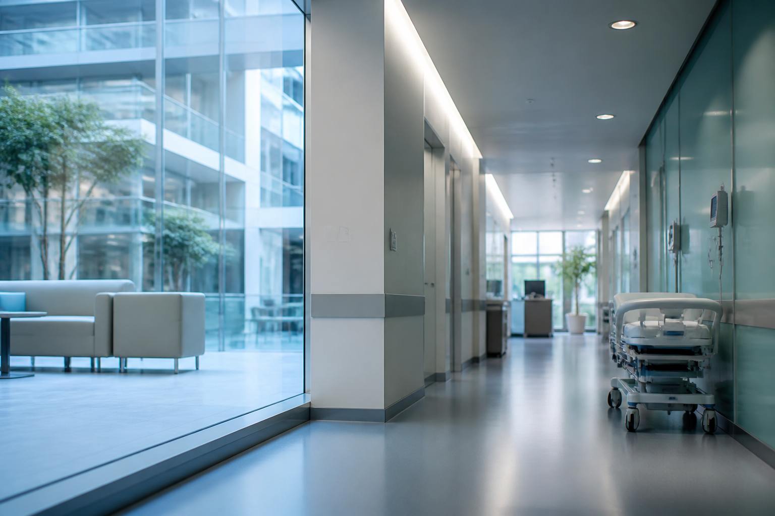 Modern medical facility atmosphere